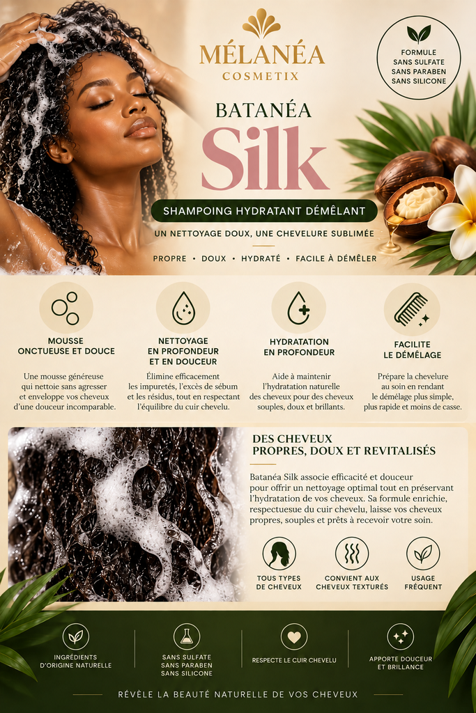affiche shampooing batanéa silk